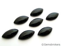 Onyx marquise cabochons