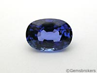 Blue sapphire oval cut
