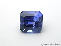 Blue sapphire octagon cut