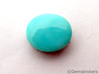 Turquoise oval cabochon