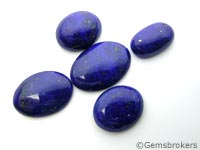 Cabochons en lapis lazuli